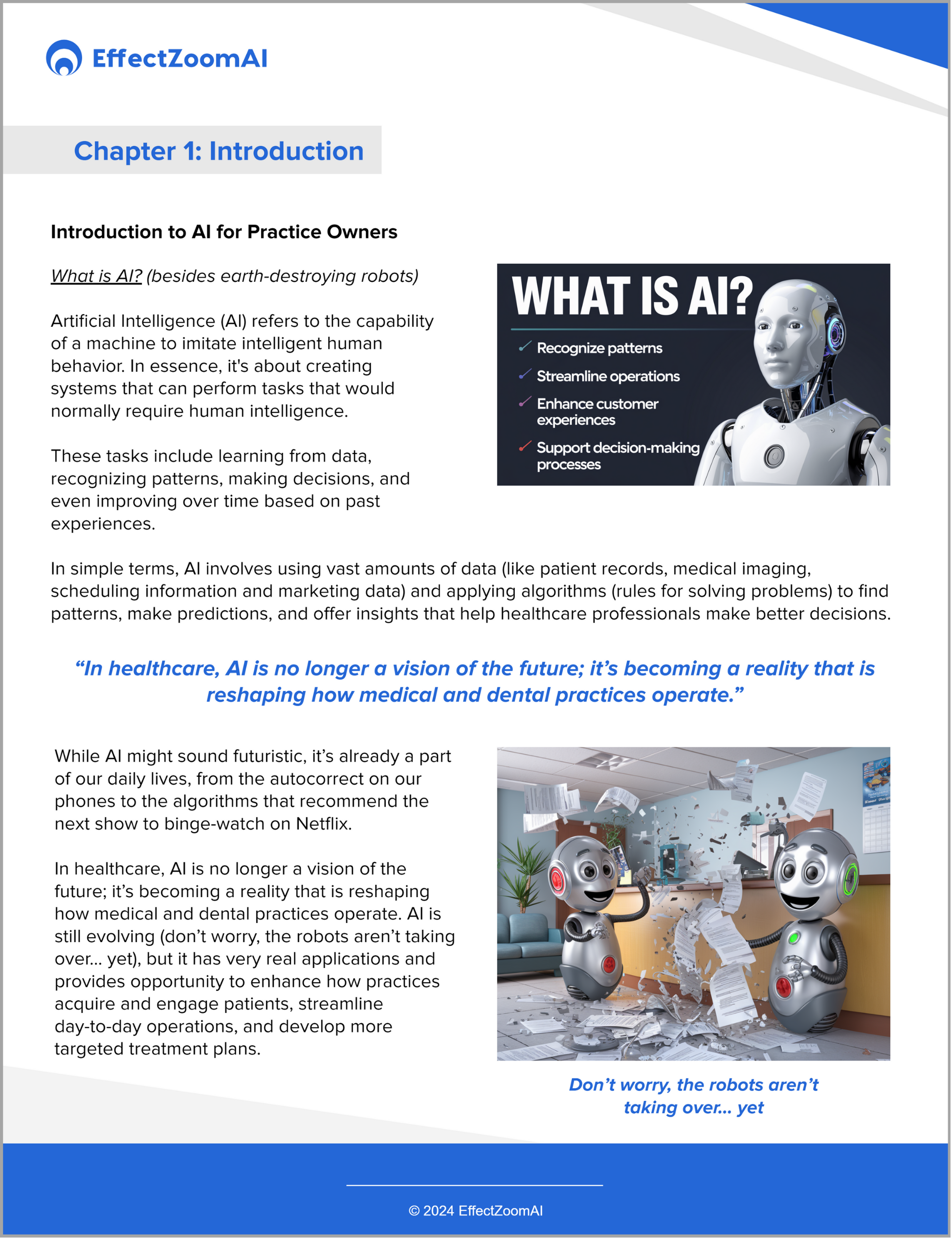 eGuide Page 4 Introduction to AI Medical & Dental